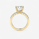 Radiant Graduated Side Stone Engagement Ring