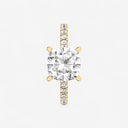 Cushion Hidden Halo Side Stone Engagement Ring