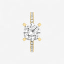 Cushion Hidden Halo Pave Engagement Ring