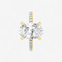 Oval Hidden Halo Pave Engagement Ring