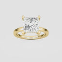 Princess Hidden Halo Engagement Ring