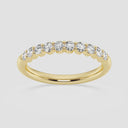 Prong Set Round Wedding Band