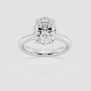 Oval Petite Solitaire Engagement Ring