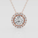 Round Halo Pendant