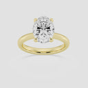Oval Petite Solitaire Engagement Ring