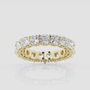 Cushion Eternity Band with Side Stone Accents
