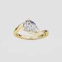 Pear Bypass Engagement Ring