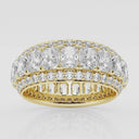 Framed Emerald Eternity Band
