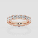 French Pave Round Eternity Band