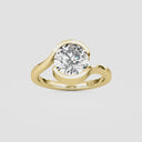 Round Bypass Engagement Ring