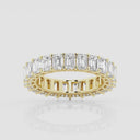 Emerald Eternity Band with Side Stone Accents