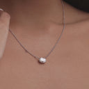 Oval Solitaire Pendant