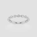 Alternating Multi-Shape Floating Wedding Band