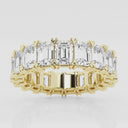 V-Prong Emerald Eternity Band