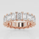 V-Prong Emerald Eternity Band