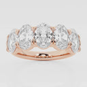 Five Stone Oval Anniversary Band