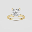 Cushion Petite Solitaire Engagement Ring