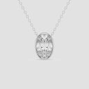 Bezel Set Oval Solitaire Pendant