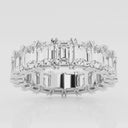 V-Prong Emerald Eternity Band