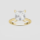 Asscher Petite Solitaire Engagement Ring