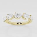 Floating Pear Wedding Band