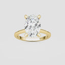 Oval Petite Solitaire Engagement Ring