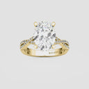 Oval Double Twist Engagement Ring