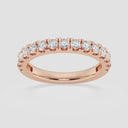 Prong Set Round Wedding Band - Anna