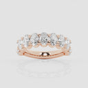 Eleven Stone Oval Wedding Band
