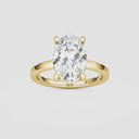 Oval Basket Solitaire Engagement Ring