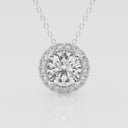 Round Halo Pendant