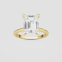 Emerald Petite Solitaire Engagement Ring