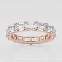 East-West Emerald Eternity Band