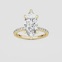 Marquise Floating Hidden Halo Engagement Ring