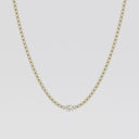 Single Station Oval Tennis Necklace