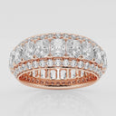 Framed Emerald Eternity Band