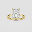 Radiant Basket Solitaire Engagement Ring