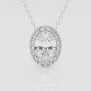 Oval Halo Pendant