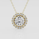 Round Halo Pendant