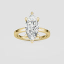 Marquise Basket Solitaire Engagement Ring