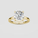Round Basket Solitaire Engagement Ring