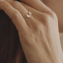Marquise and Trillion Open Mixed Cuff Ring