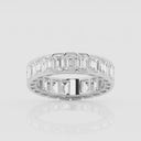 Half Bezel Emerald Eternity Band