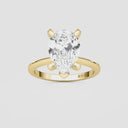 Pear Petite Solitaire Engagement Ring