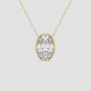 Bezel Set Oval Solitaire Pendant