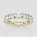 East-West Emerald Eternity Band