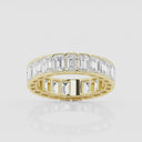 Half Bezel Emerald Eternity Band