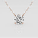 Round Solitaire Pendant