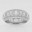 Framed Emerald Eternity Band