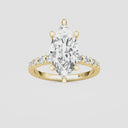 Marquise Graduated Side Stone Engagement Ring